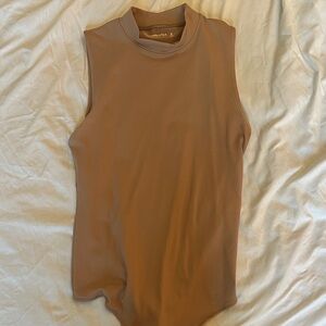 * now a bundle * Abercrombie & Fitch Tan Sleeveless Mock Neck Bodysuit